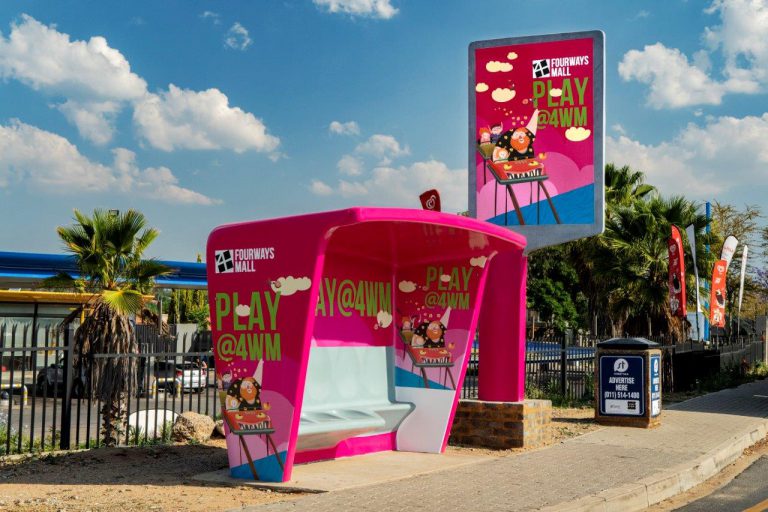 Fourways Mall invites shoppers to Play@4WM with bus shelter campaign